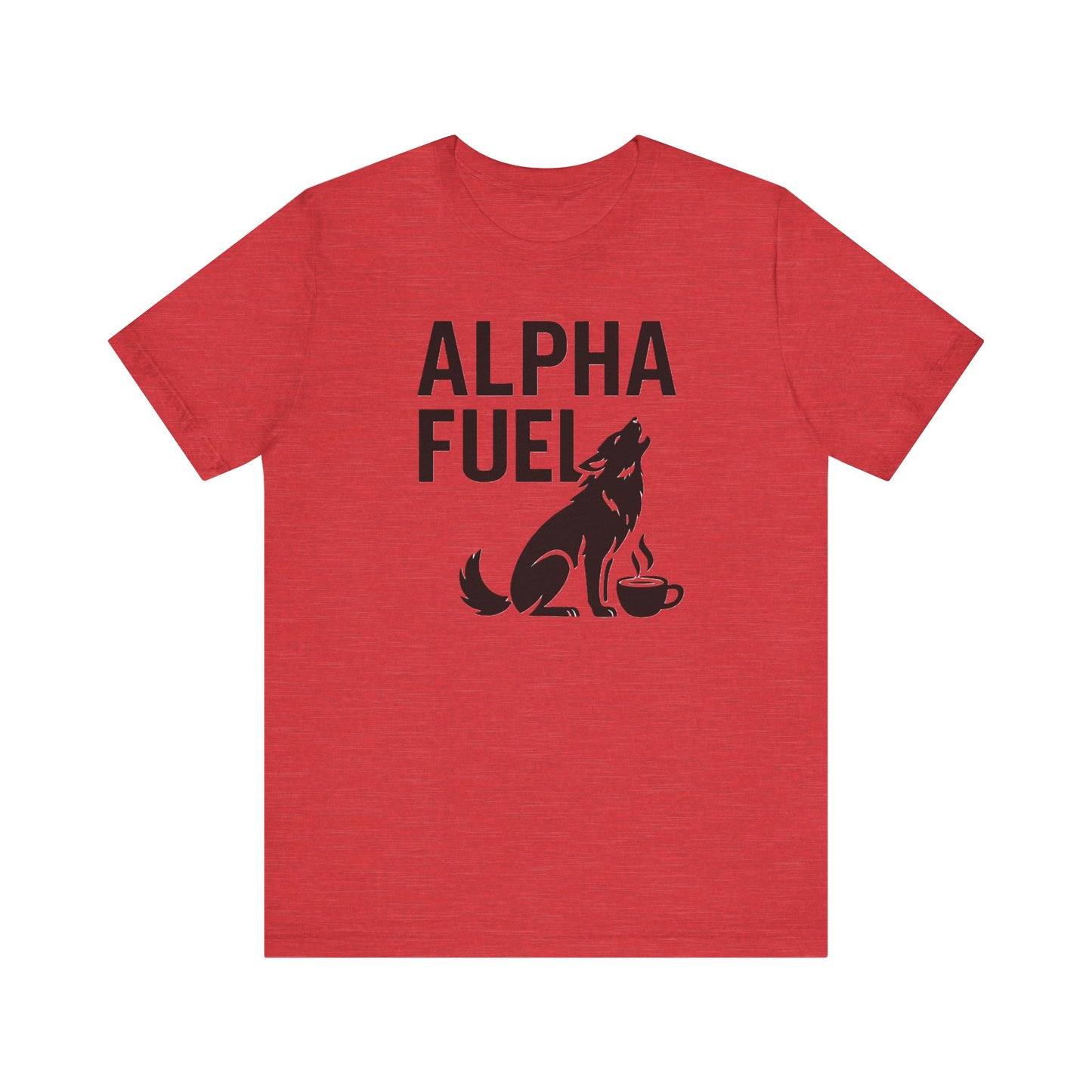 Alpha Fuel Unisex Tee, Coffee Lover T-Shirt, Gift for Baristas, Dog and Cat Owners Gift, Casual Everyday Wear
