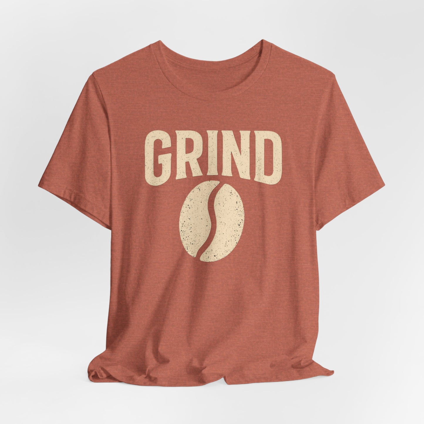 Unisex Coffee Grind Tee - Motivational Workout Shirt, Perfect for Coffee Lovers, Gym Enthusiasts, Gift for Coffee Lovers, Casual Wear