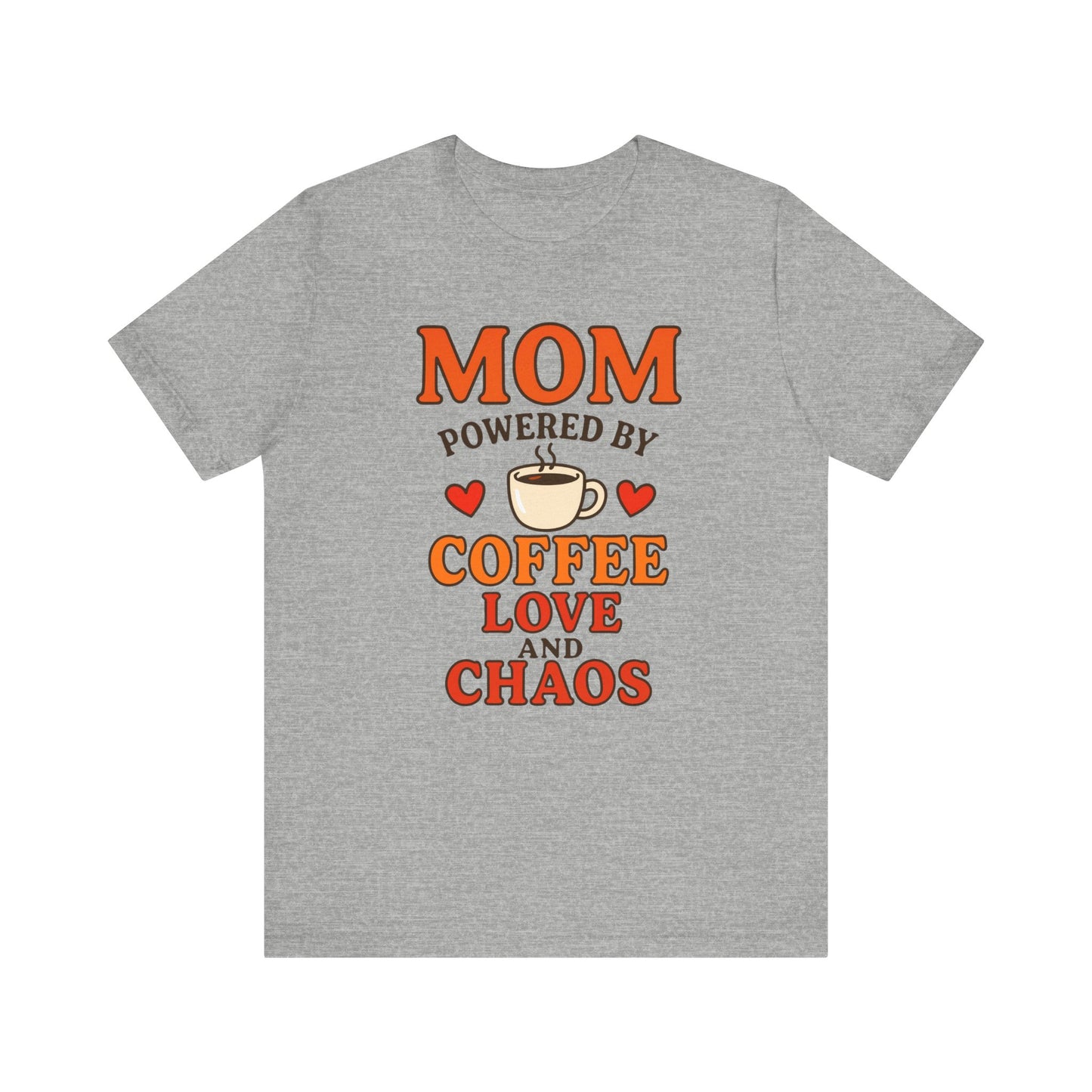 Coffee-Loving Mom Tee, Mother's Day Gift, Chaos Tee, Gift for Mom, Fun T-Shirt, Coffee Lover Apparel