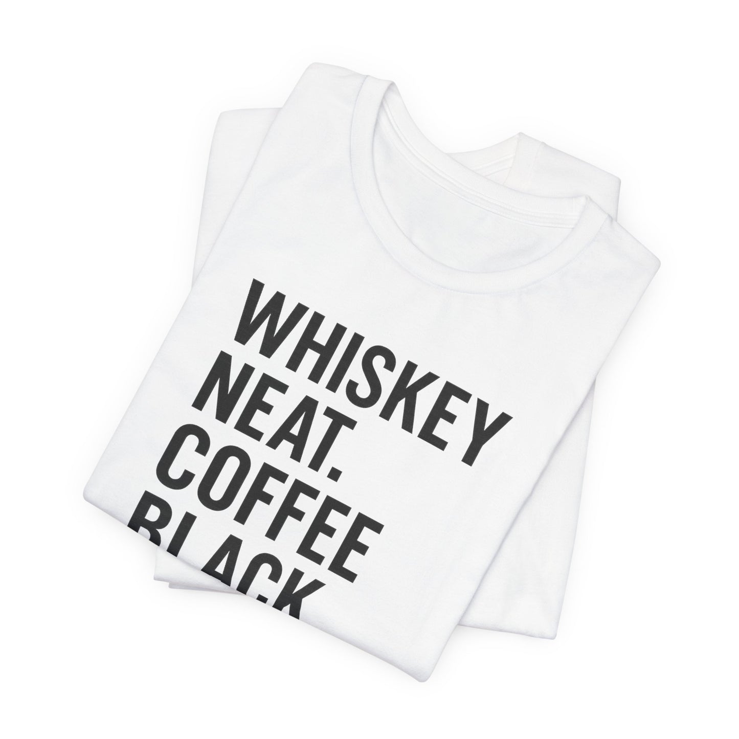 Whiskey and Coffee Graphic Tee - Perfect for Coffee Lovers, Gift Idea for Men and Women, Casual Wear, Birthday, Everyday Style