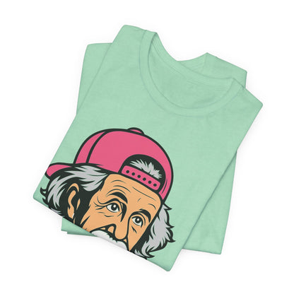 Funny Einstein Coffee Tee, Unisex Short Sleeve Shirt, Great for Coffee Lovers, Gift for Dad, Cute & Quirky Apparel