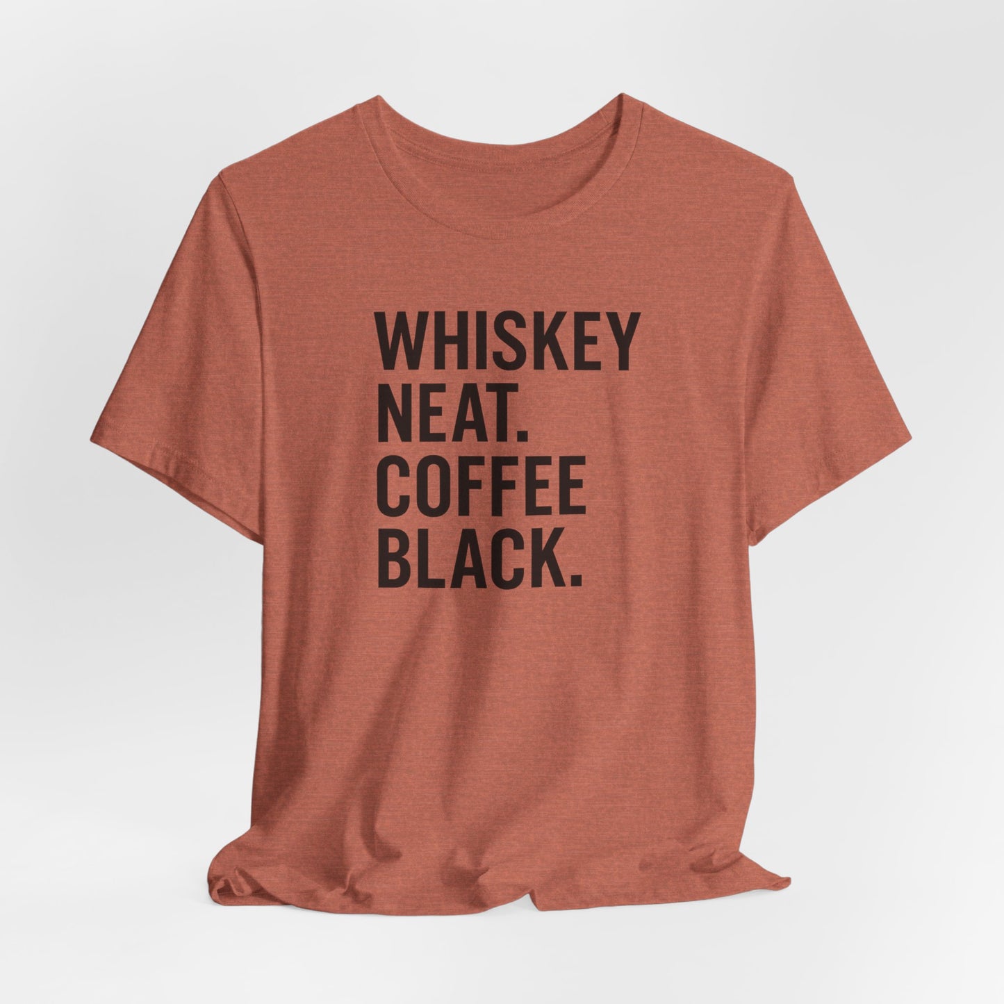 Whiskey and Coffee Graphic Tee - Perfect for Coffee Lovers, Gift Idea for Men and Women, Casual Wear, Birthday, Everyday Style