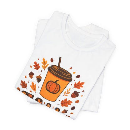 Autumn Coffee Lover Tee - Fall Vibes Unisex Shirt, Perfect for Cozy Days, Pumpkin Spice, Thanksgiving Gift, Seasonal Fashion, Casual Wear