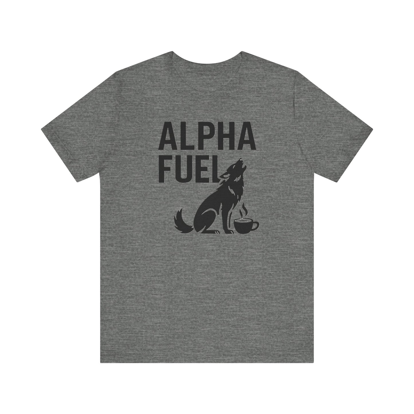 Alpha Fuel Unisex Tee, Coffee Lover T-Shirt, Gift for Baristas, Dog and Cat Owners Gift, Casual Everyday Wear