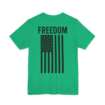 Freedom Flag Unisex Tee - Patriotic Shirt for Independence Day, Casual Wear, USA Pride, Gift for Veterans, Summer Style