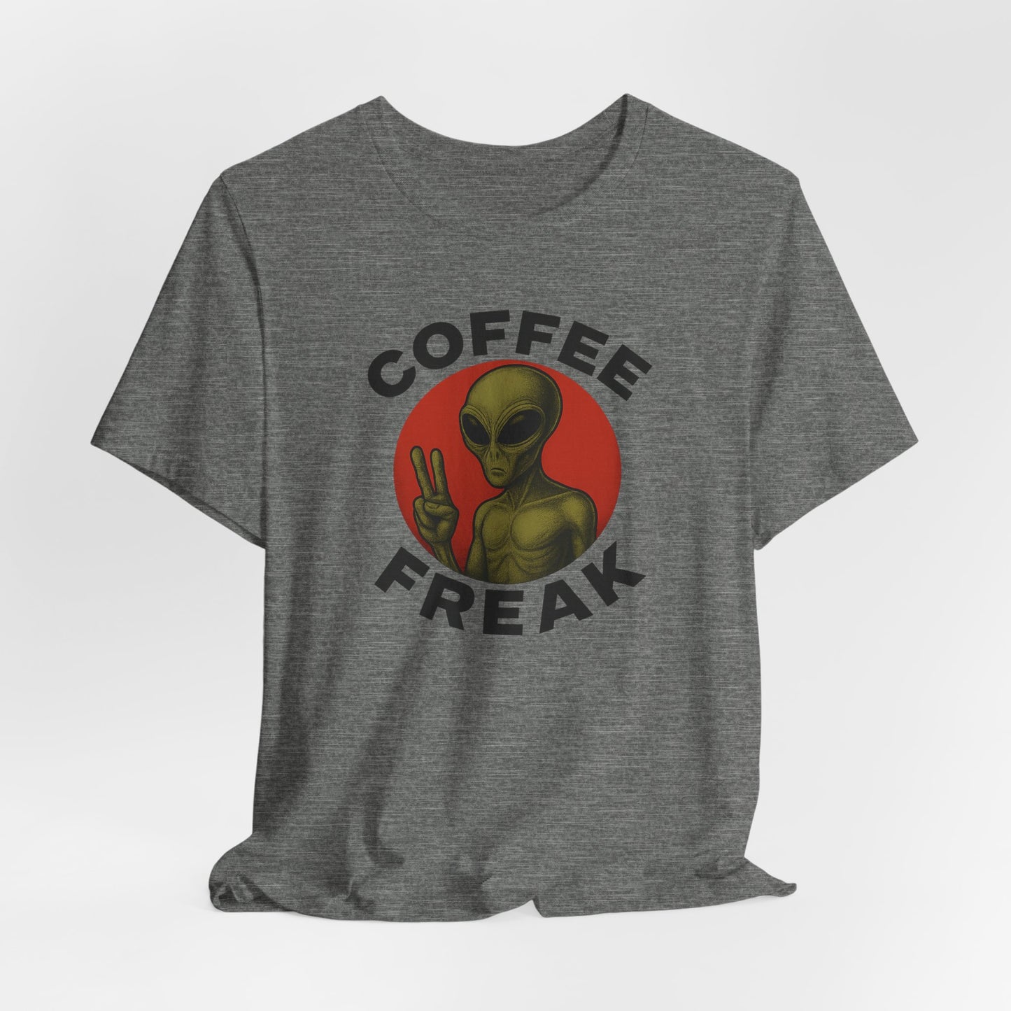 Coffee Freak Unisex Jersey Short Sleeve Tee, Cute Alien Tee, Funny Coffee Shirt for Coffee Lovers, Quirky Graphic Tee, Perfect for [...]