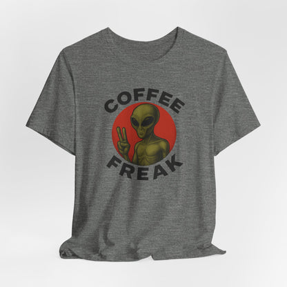Coffee Freak Unisex Jersey Short Sleeve Tee, Cute Alien Tee, Funny Coffee Shirt for Coffee Lovers, Quirky Graphic Tee, Perfect for [...]