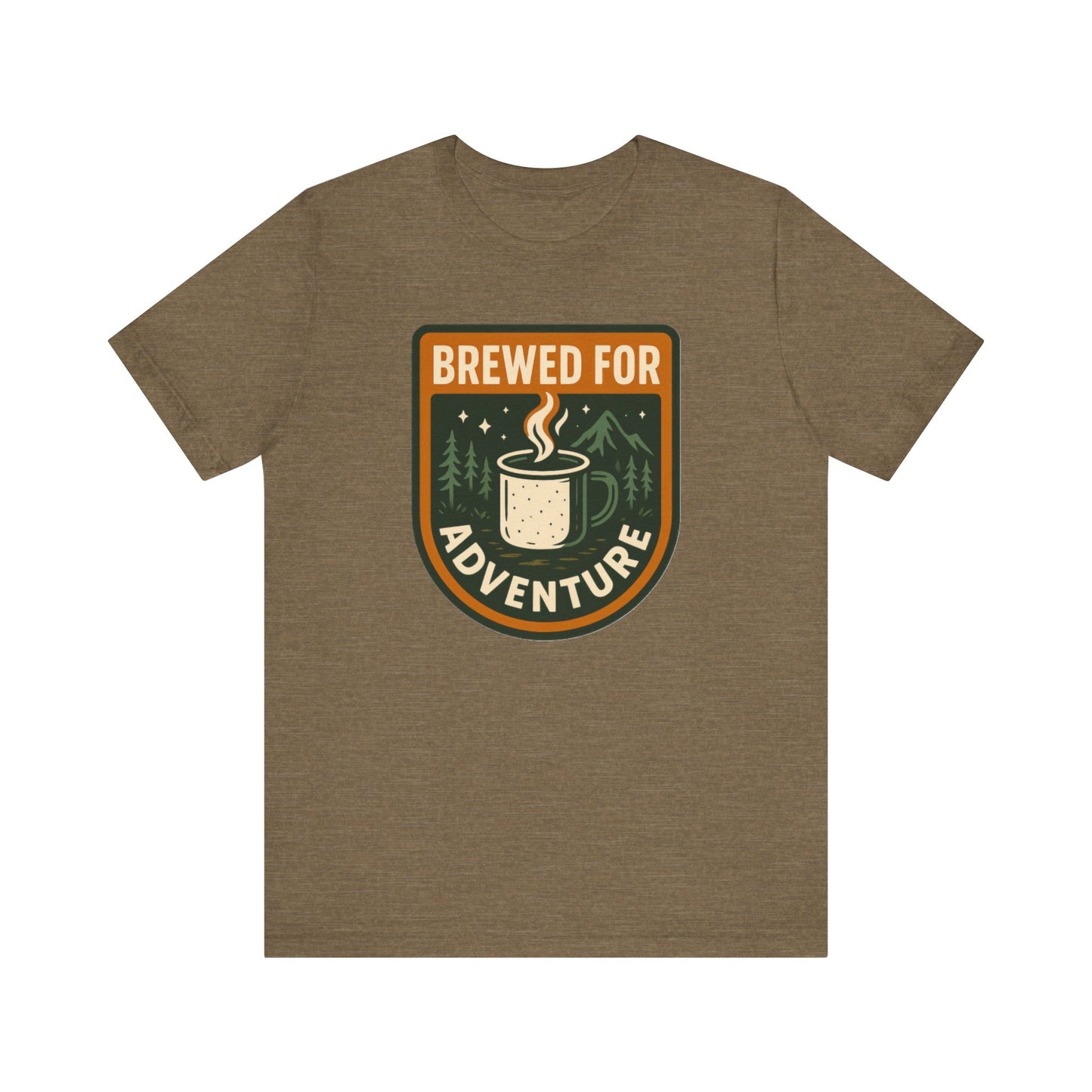 Adventure Brewed Graphic Tee - Perfect for Outdoors Lovers, Travel, Hiking, Camping, Gift for Adventurers