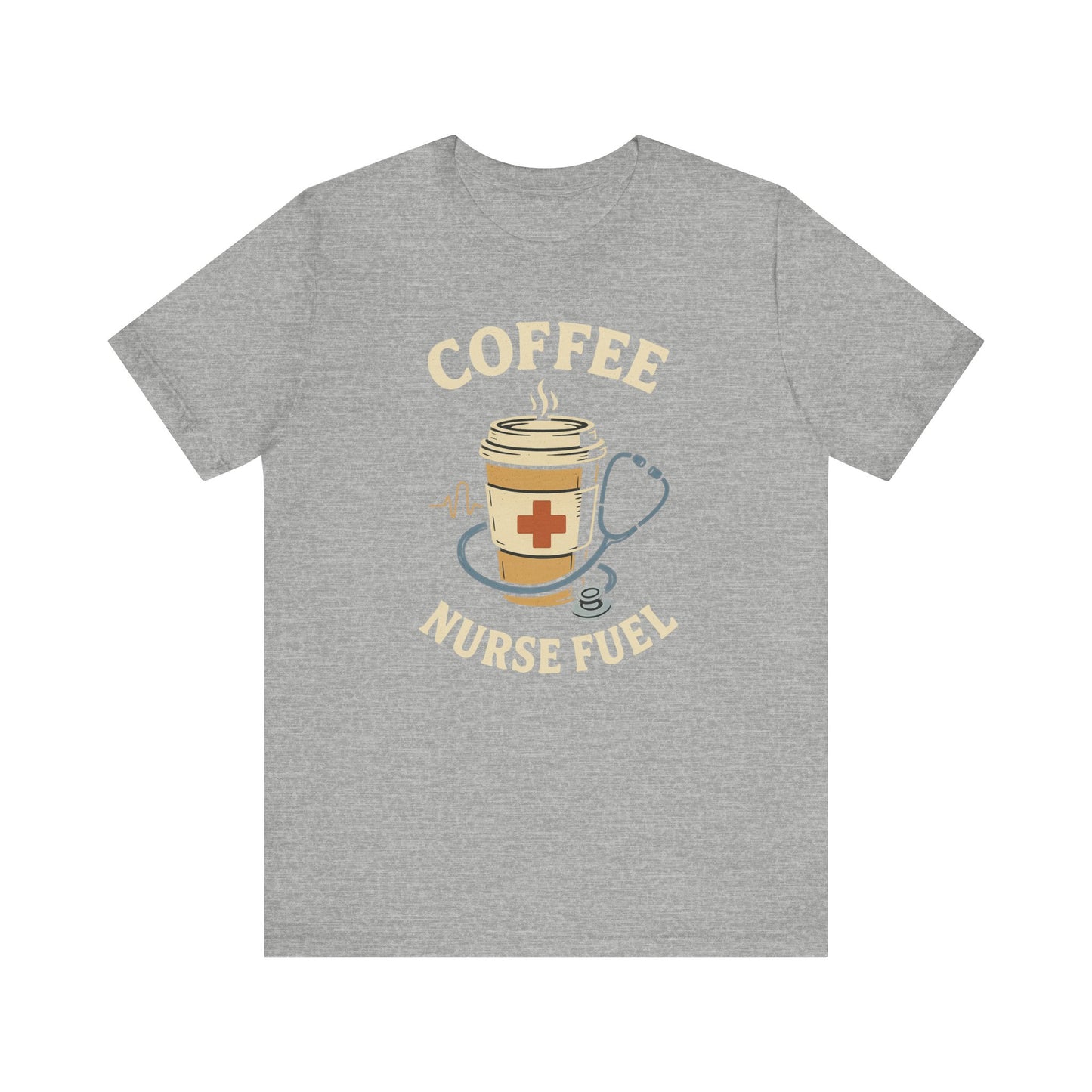 Coffee Nurse Fuel Tee | Nurse Appreciation Gift, Medical Shirt, Funny Nurse Tee, Cute Coffee T-Shirt, Healthcare Humor Clothing