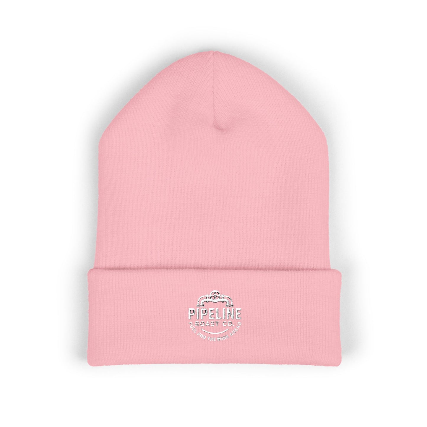 Pipeline Roast Co. Classic Cuffed Beanie – Warm Knit Hat with Embroidered Logo (Unisex)