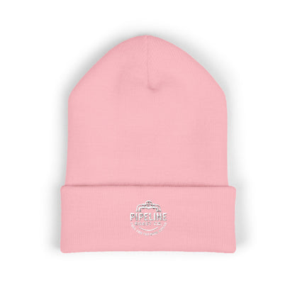 Pipeline Roast Co. Classic Cuffed Beanie – Warm Knit Hat with Embroidered Logo (Unisex)