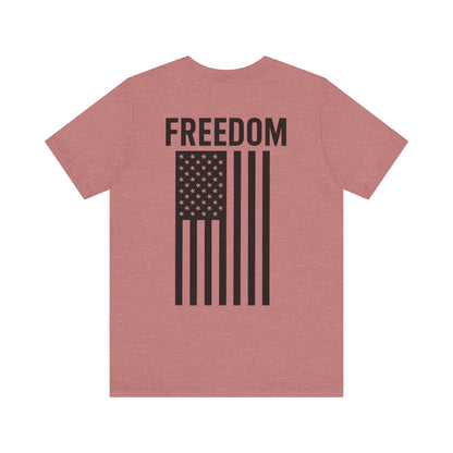 Freedom Flag Unisex Tee - Patriotic Shirt for Independence Day, Casual Wear, USA Pride, Gift for Veterans, Summer Style