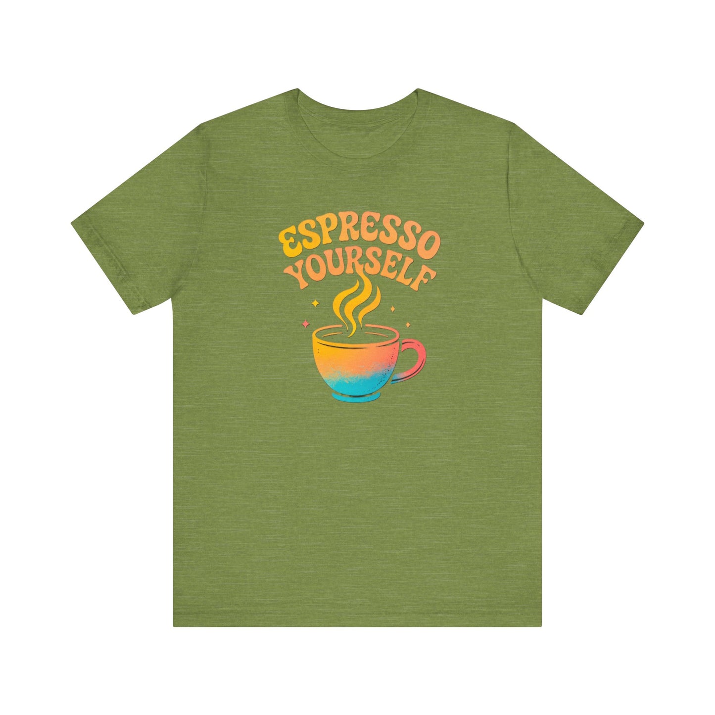 Espresso Yourself Unisex Tee | Coffee Lover Gift, Cute Graphic T-Shirt, Perfect for Baristas, Casual Wear, Fun Gift for Coffee Enthusiasts