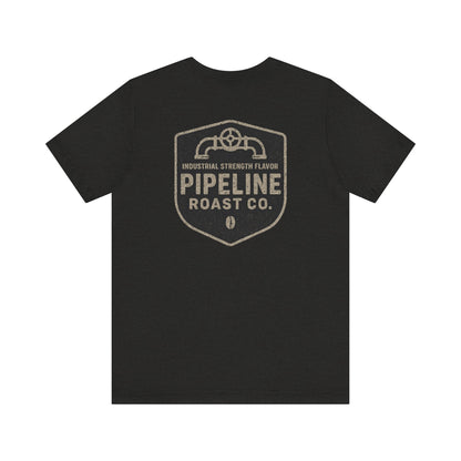 Vintage Pipeline Roast Co. Industrial Emblem T-Shirt – Distressed Workwear Coffee Tee