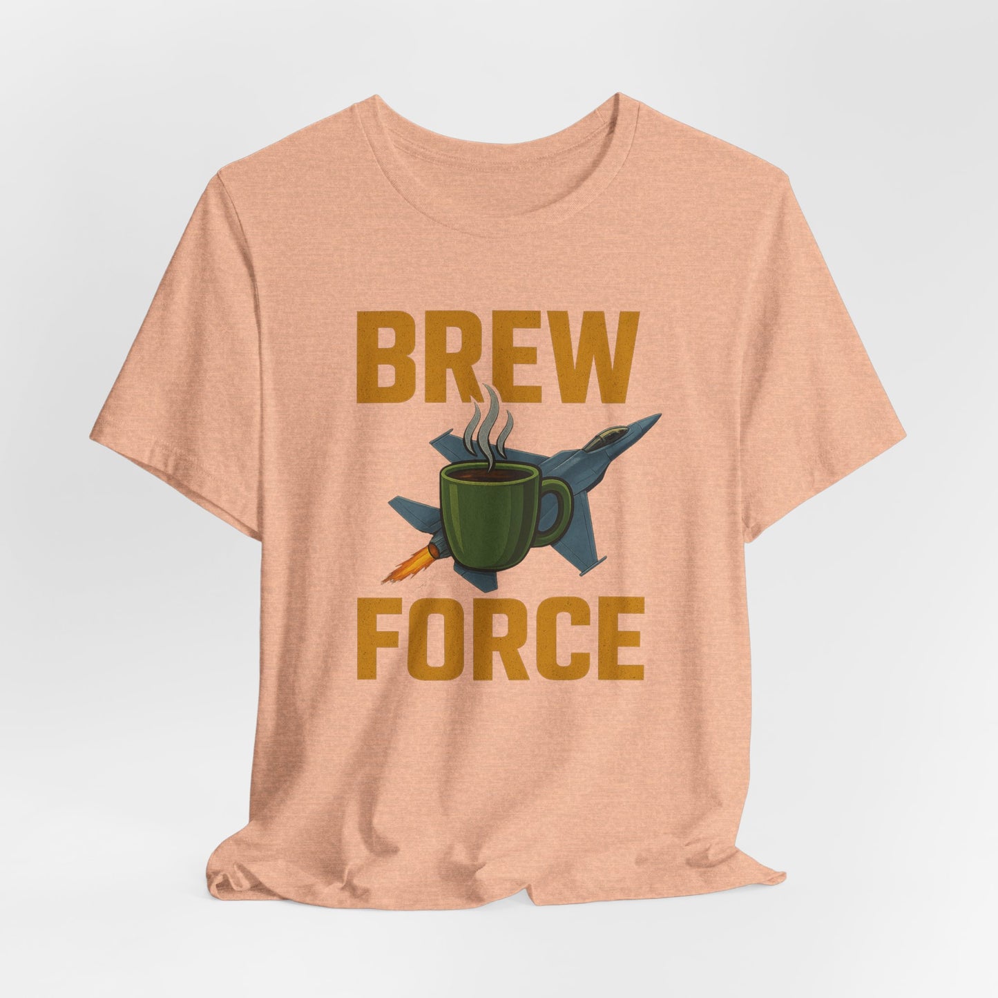 Brew Force Coffee Tee, Unisex Coffee Lover's T-Shirt, Gifts for Baristas, Father’s Day Gift, Coffee Enthusiast Apparel