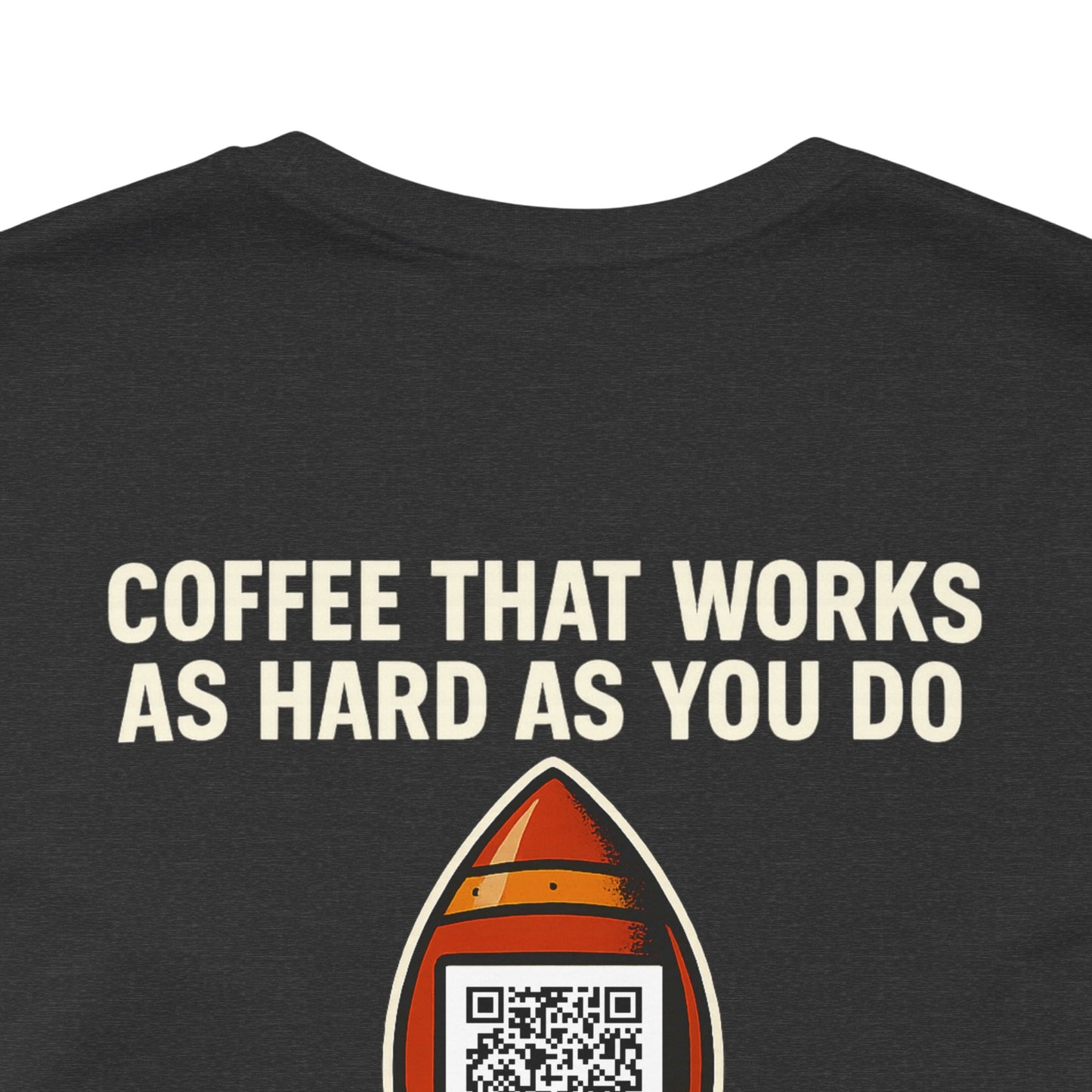 Coffee-Focused Promotional Rocket Tee, Motivational Shirt, Gift for Coffee Lovers, Fun Relaxed T-Shirt, Everyday Casual Wear
