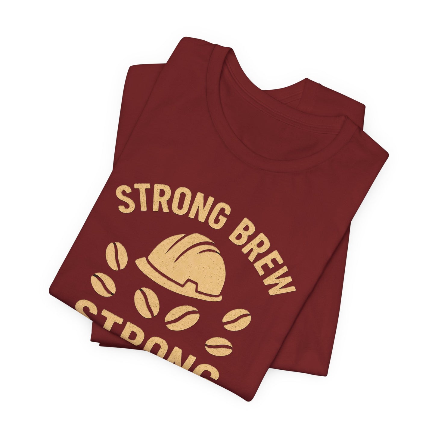 Strong Brew Crew Tee - Unisex T-Shirt for Coffee Lovers, Casual Wear, Work Apparel, Gift for Dad, Men’s Fashion