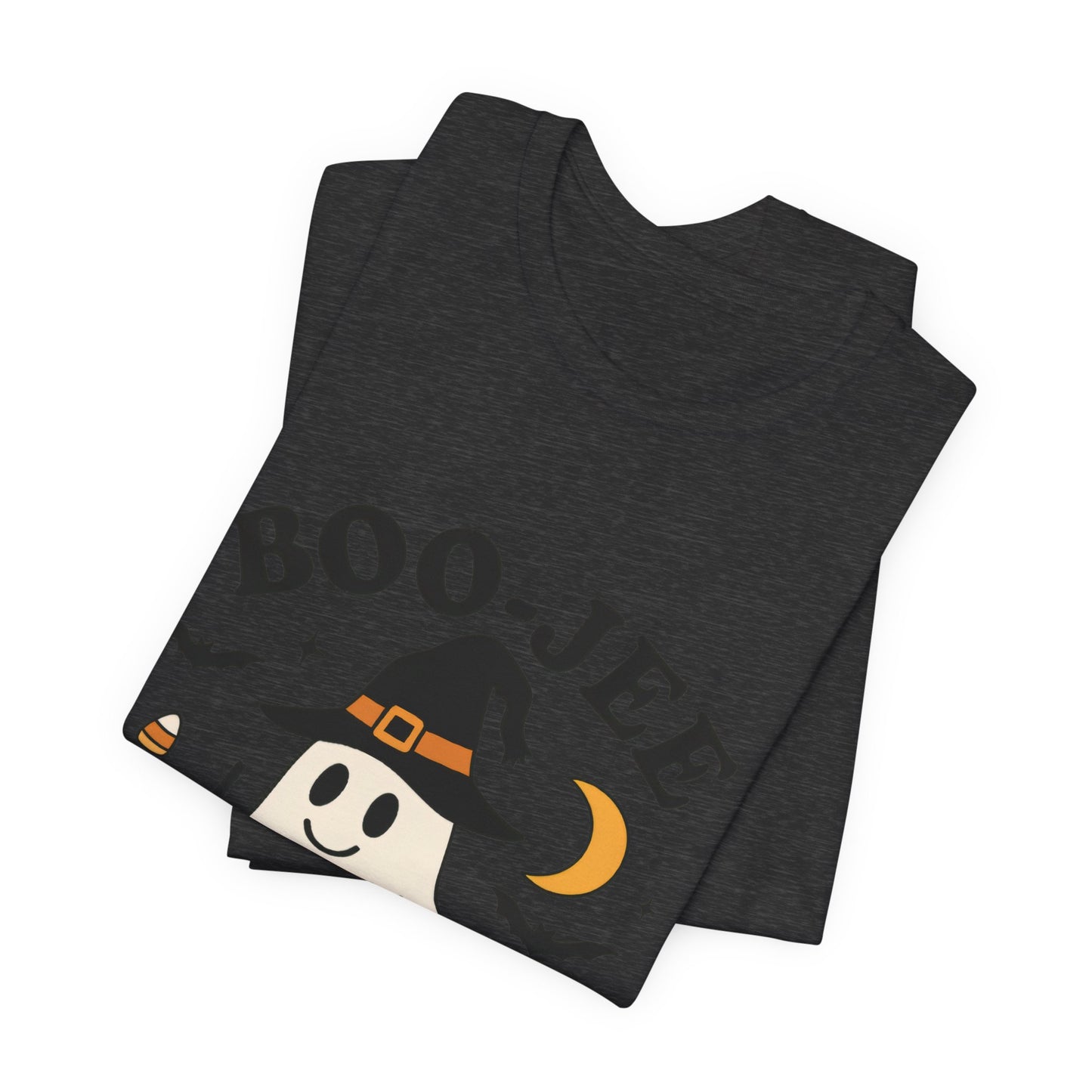 Boo-Jee Coffee Ghost Halloween T-Shirt – Funny Spooky Brew Tee for Coffee Lovers