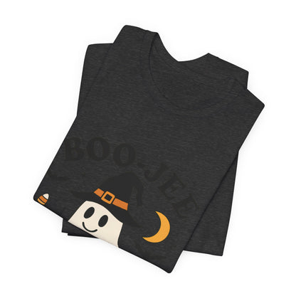 Boo-Jee Coffee Ghost Halloween T-Shirt – Funny Spooky Brew Tee for Coffee Lovers