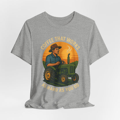 Coffee-Themed Unisex Tee, Vintage Farm Shirt, Coffee Lover Gift, Gifts for Him, Men's Graphic Tee, Cool Casual Wear