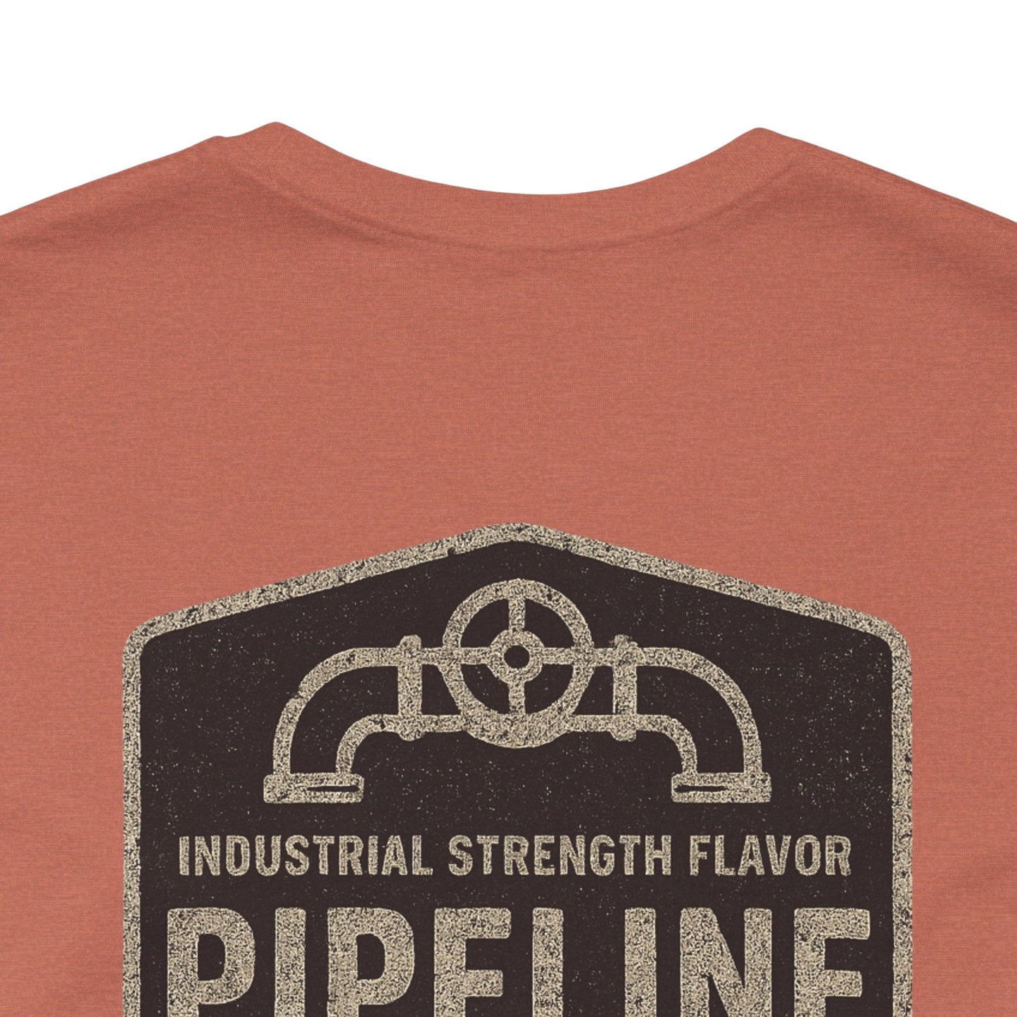 Vintage Pipeline Roast Co. Industrial Emblem T-Shirt – Distressed Workwear Coffee Tee