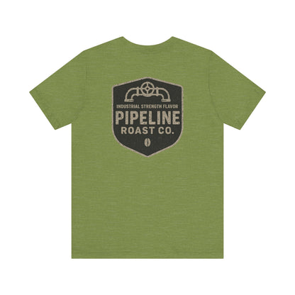 Vintage Pipeline Roast Co. Industrial Emblem T-Shirt – Distressed Workwear Coffee Tee