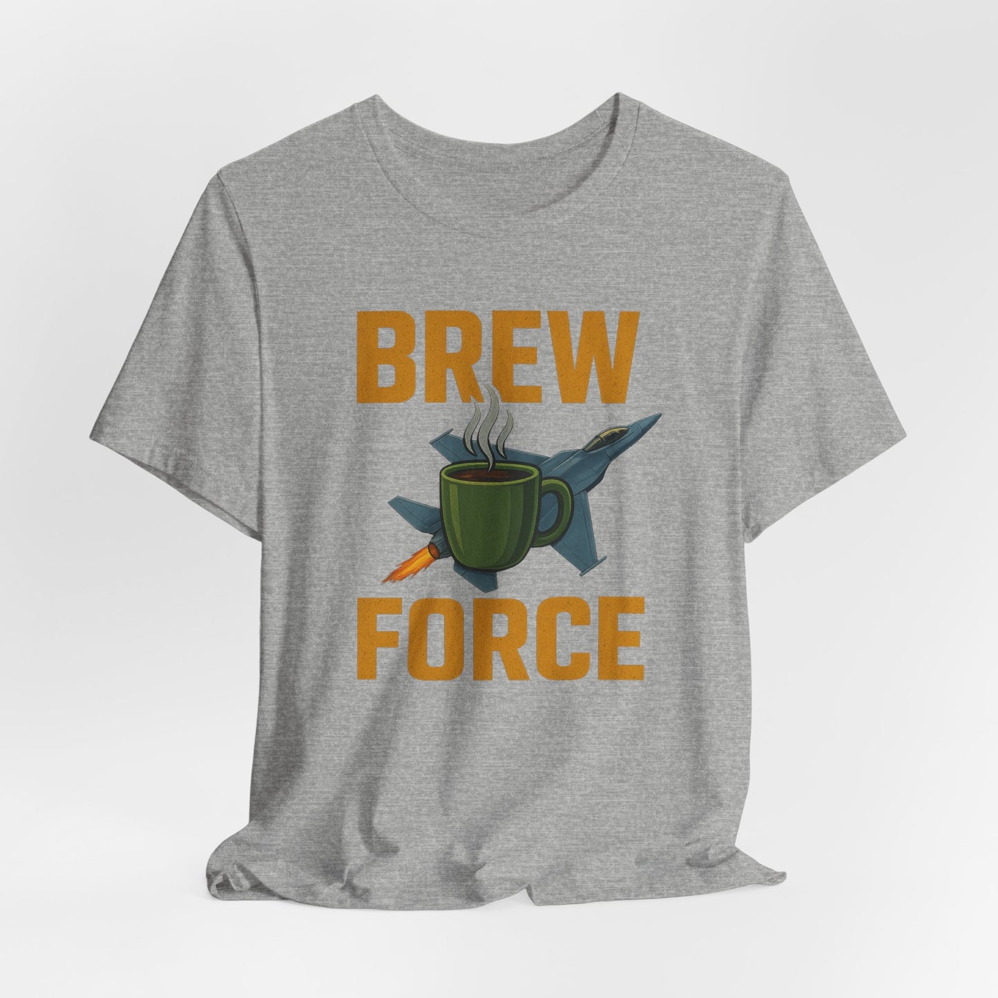 Brew Force Coffee Tee, Unisex Coffee Lover's T-Shirt, Gifts for Baristas, Father’s Day Gift, Coffee Enthusiast Apparel