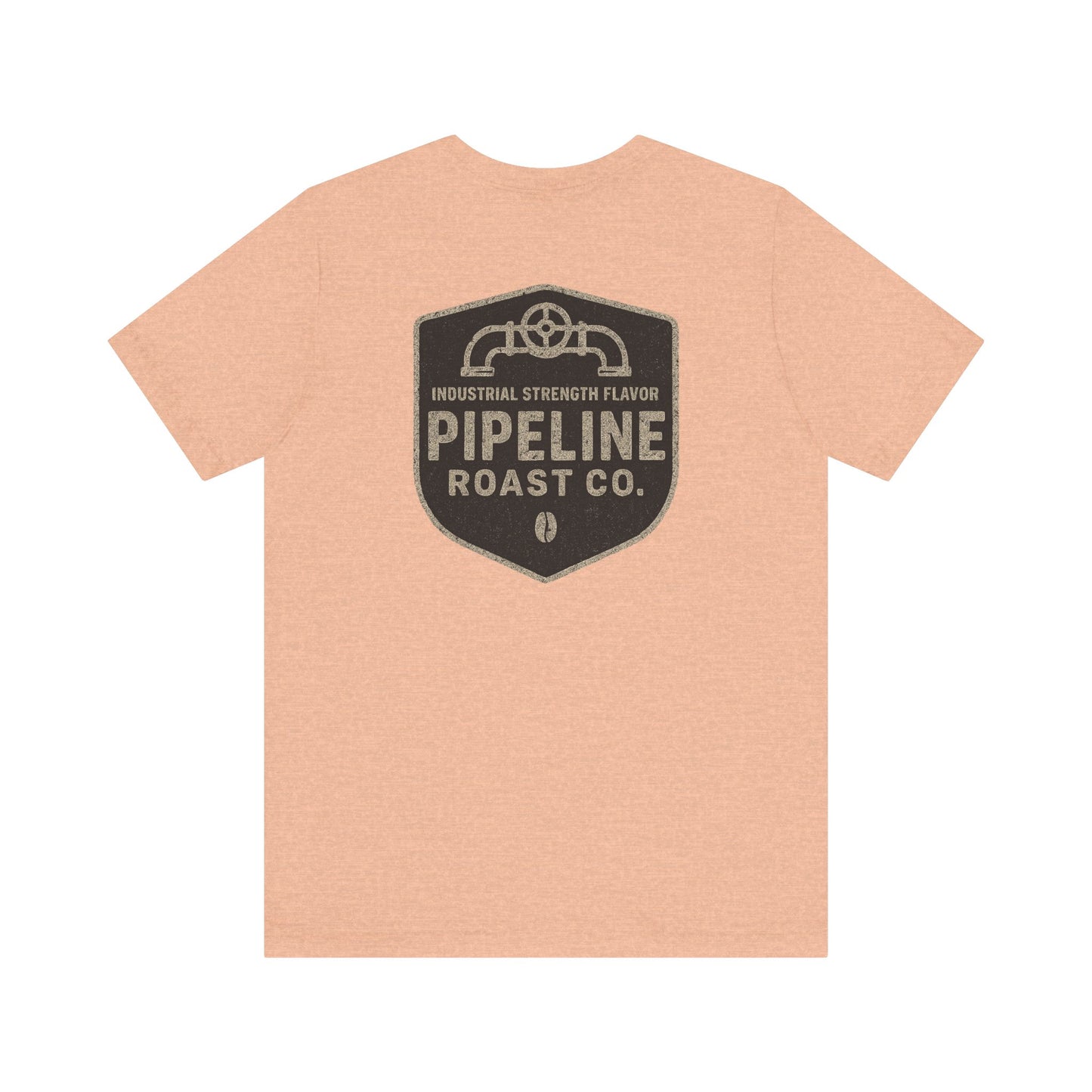 Vintage Pipeline Roast Co. Industrial Emblem T-Shirt – Distressed Workwear Coffee Tee