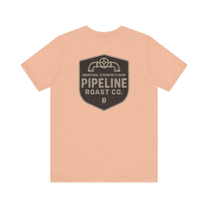 Vintage Pipeline Roast Co. Industrial Emblem T-Shirt – Distressed Workwear Coffee Tee