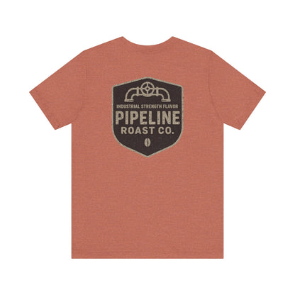 Vintage Pipeline Roast Co. Industrial Emblem T-Shirt – Distressed Workwear Coffee Tee
