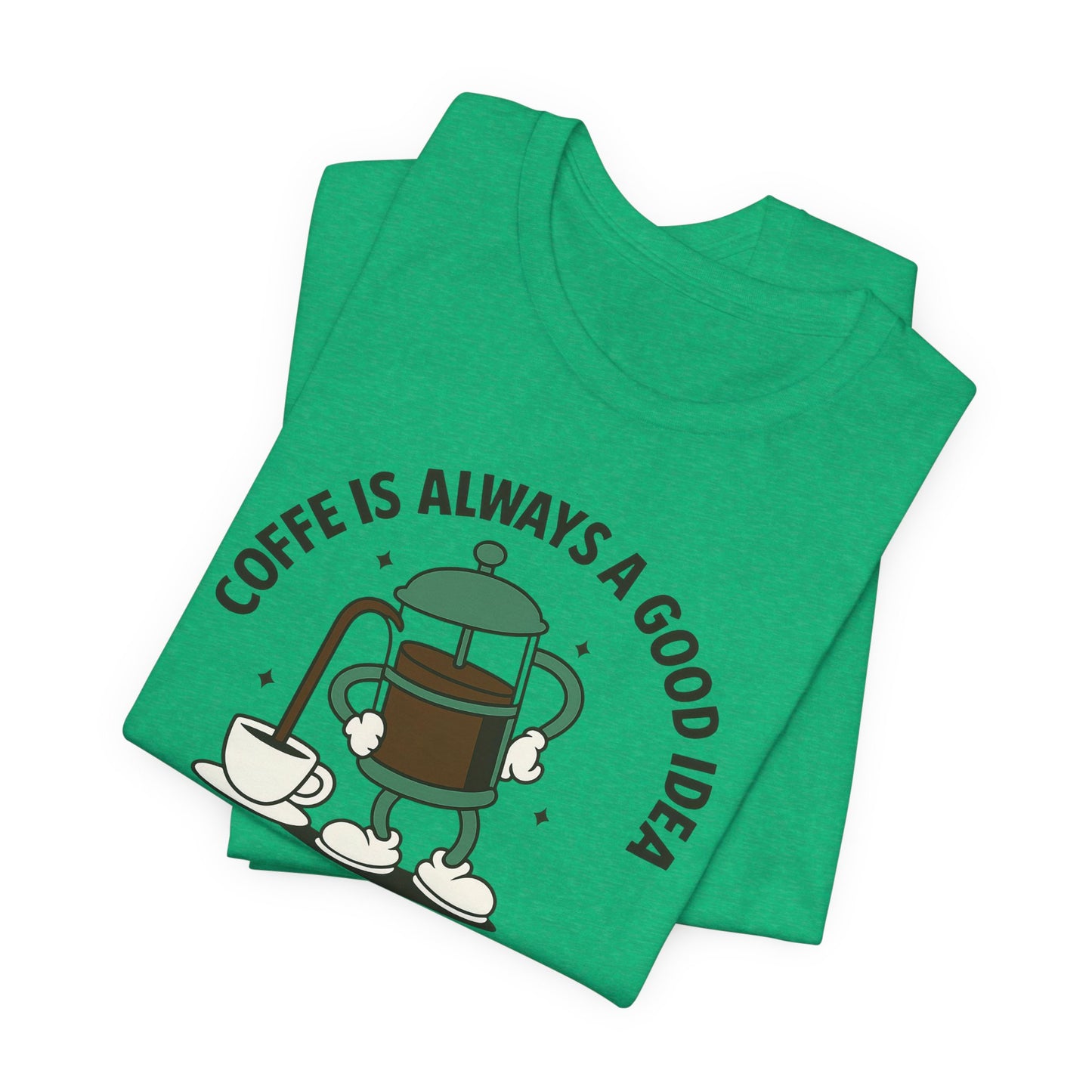 Coffee Lover's Short Sleeve Tee, Unisex Jersey T-Shirt, Casual Gift for Coffee Enthusiasts, Perfect for Birthdays, Coffee Breaks, Cozy Vibe
