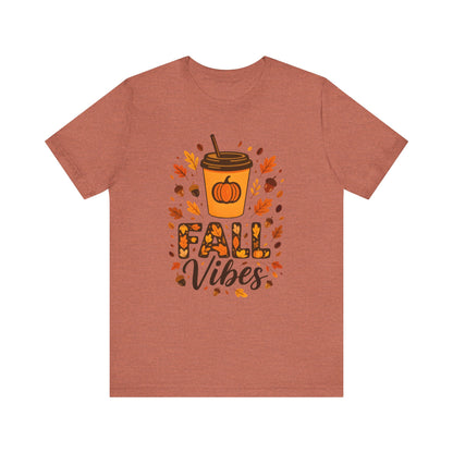 Autumn Coffee Lover Tee - Fall Vibes Unisex Shirt, Perfect for Cozy Days, Pumpkin Spice, Thanksgiving Gift, Seasonal Fashion, Casual Wear