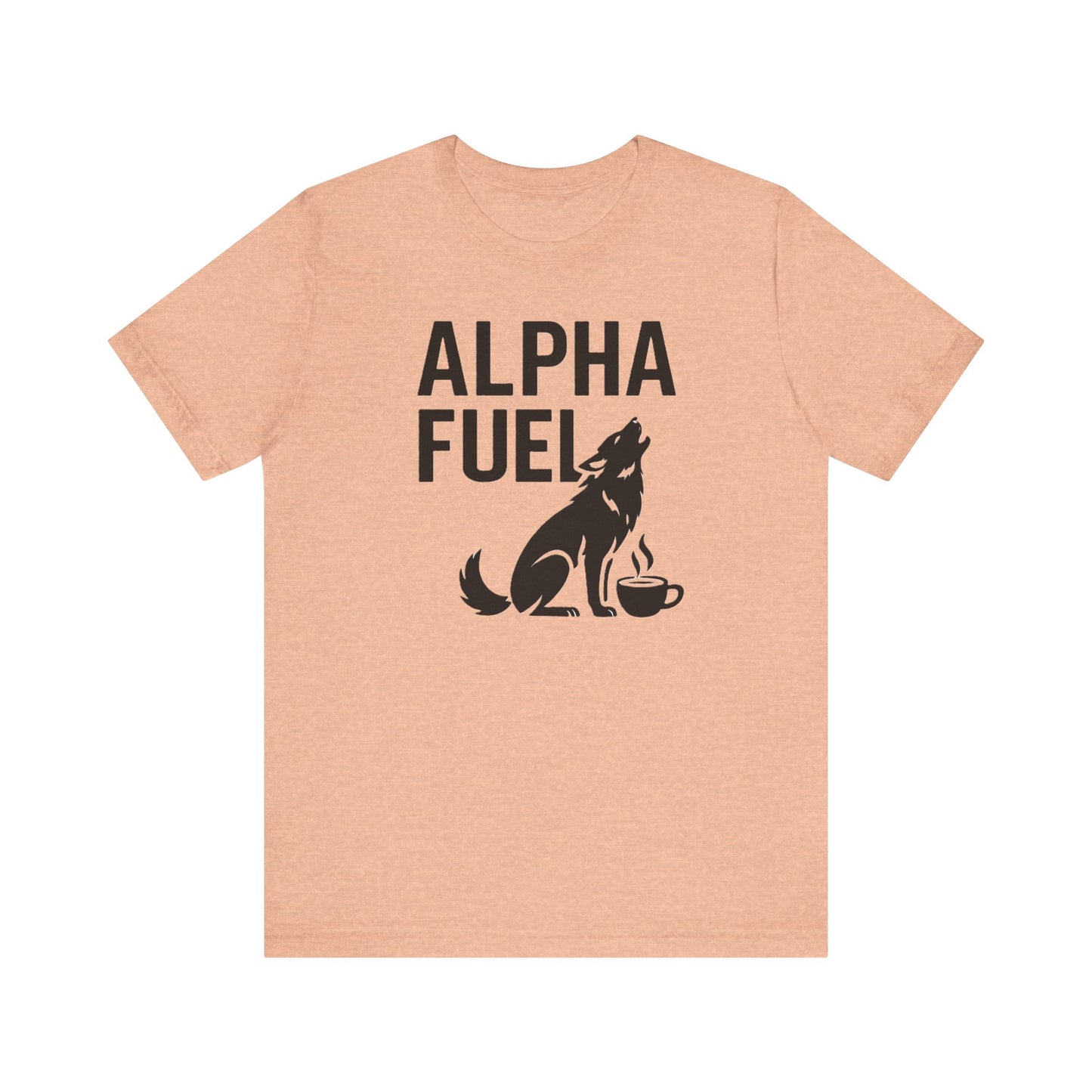 Alpha Fuel Unisex Tee, Coffee Lover T-Shirt, Gift for Baristas, Dog and Cat Owners Gift, Casual Everyday Wear