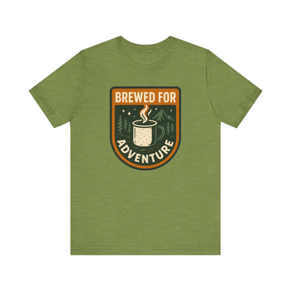 Adventure Brewed Graphic Tee - Perfect for Outdoors Lovers, Travel, Hiking, Camping, Gift for Adventurers