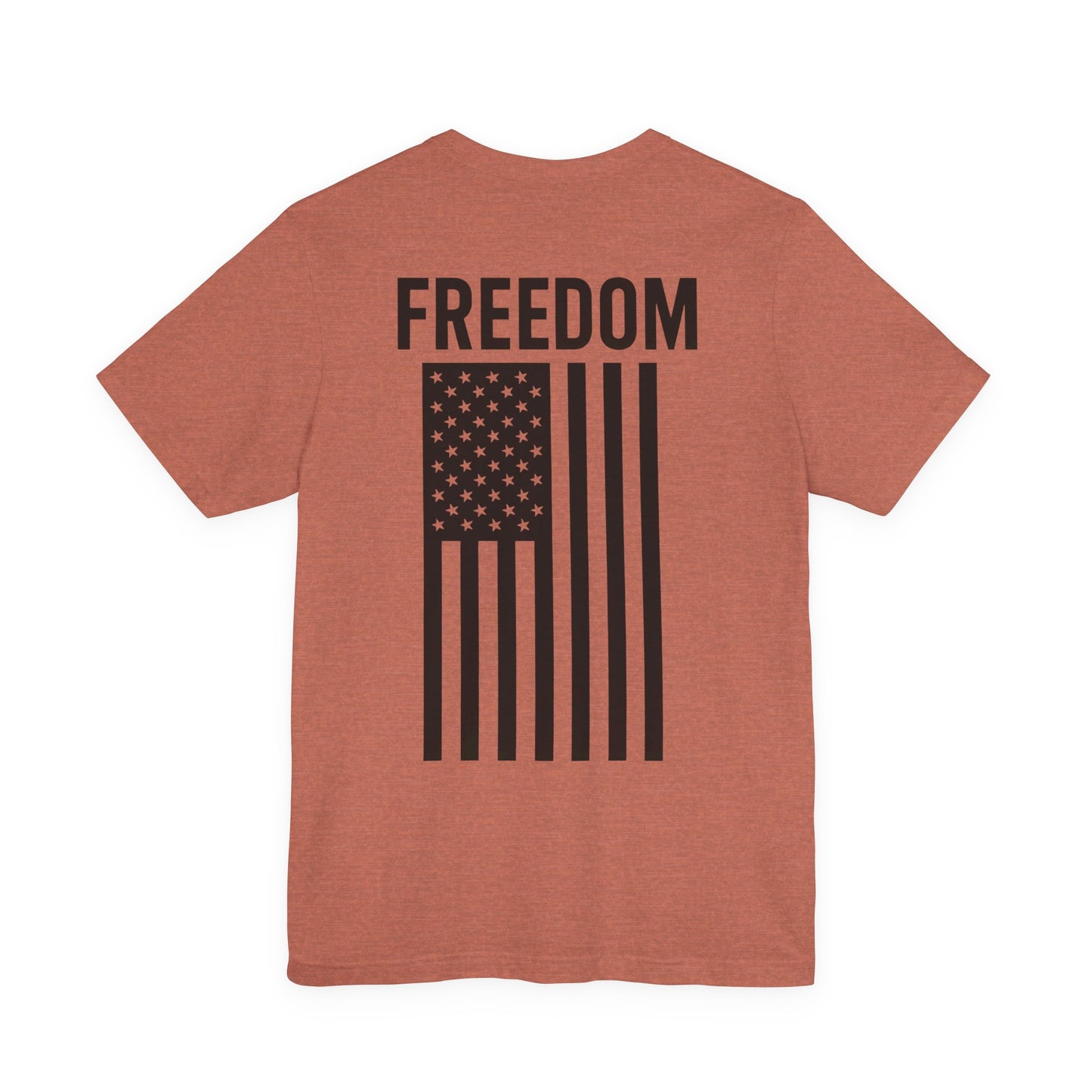 Freedom Flag Unisex Tee - Patriotic Shirt for Independence Day, Casual Wear, USA Pride, Gift for Veterans, Summer Style
