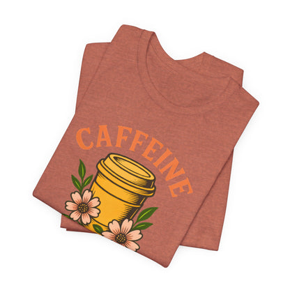 Caffeine Queen Tee - Perfect for Coffee Lovers, Casual Wear, Gifts, Birthdays or Coffee-Themed Events, Fun and Stylish!
