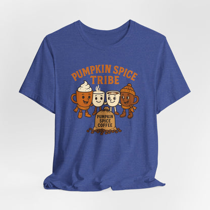 Pumpkin Spice Tribe Tee, Fall T-Shirt, Coffee Lover Gift, Unisex Shirt, Autumn Apparel, Pumpkin Spice Shirt