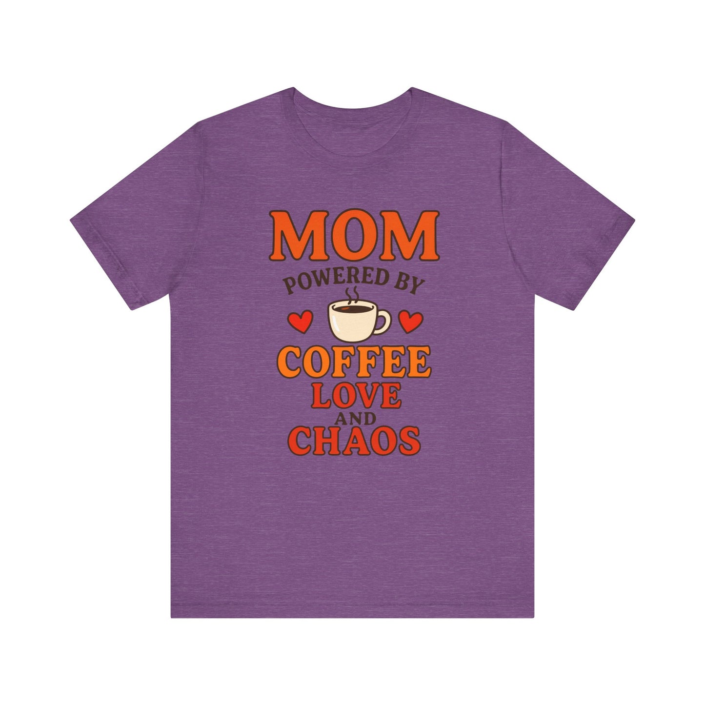 Coffee-Loving Mom Tee, Mother's Day Gift, Chaos Tee, Gift for Mom, Fun T-Shirt, Coffee Lover Apparel