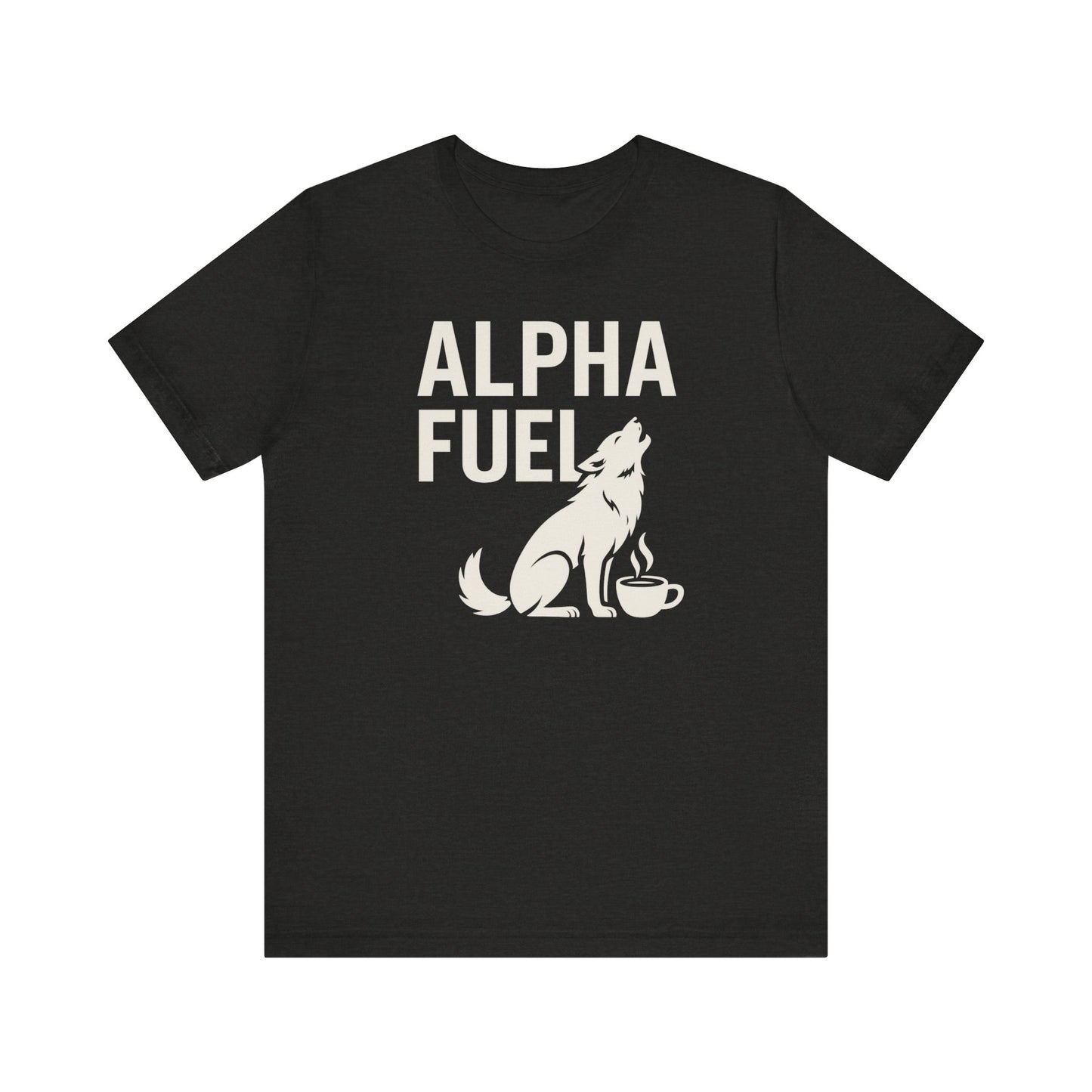 Alpha Fuel Unisex Tee, Coffee Lover T-Shirt, Gift for Baristas, Dog and Cat Owners Gift, Casual Everyday Wear