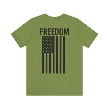 Freedom Flag Unisex Tee - Patriotic Shirt for Independence Day, Casual Wear, USA Pride, Gift for Veterans, Summer Style