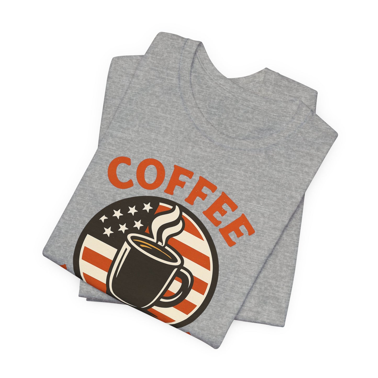 Coffee Lover's Veteran Tee - Unisex Jersey Short Sleeve Tee, Gift for Coffee Lovers, Veteran Appreciation, Casual Wear, Patriot T-Shirt