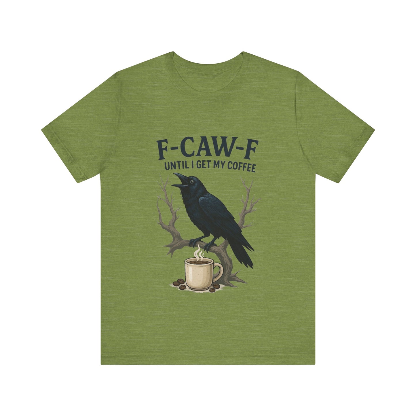 Coffee Lover's Tee, Unisex T-Shirt, Funny Gift, Crow Graphic Tee, Coffee Enthusiast Shirt, Unique Coffee Apparel