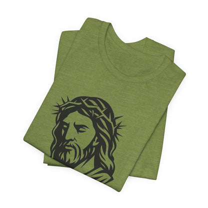 Faith Bible Verse Graphic Tee – Inspirational Psalm 23:5 Shirt, Crown of Thorns Design