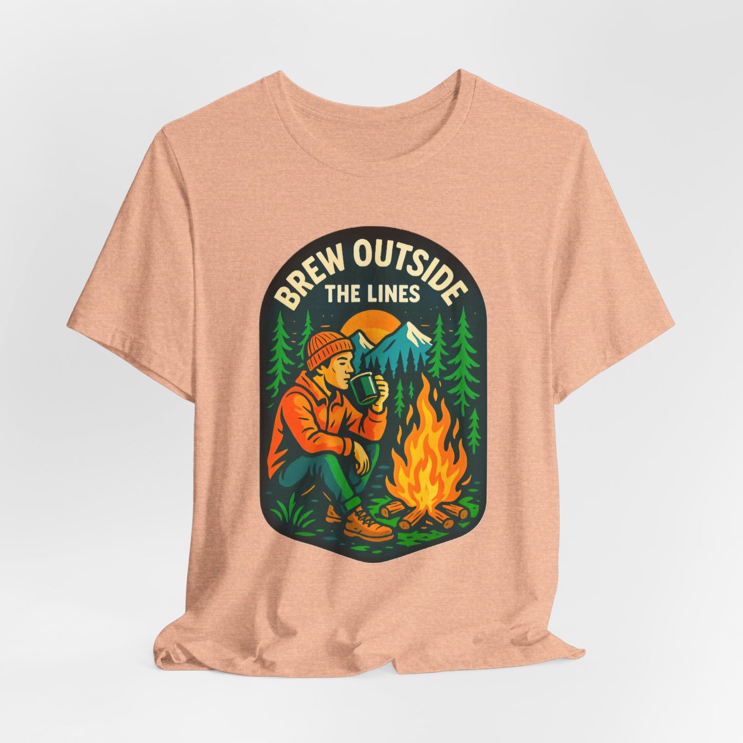 Outdoor Adventure Tee with Retro Campfire Design, Unisex Casual Shirt, Perfect for Camping, Hiking, Gifts for Nature Lovers, Outdoor [...]