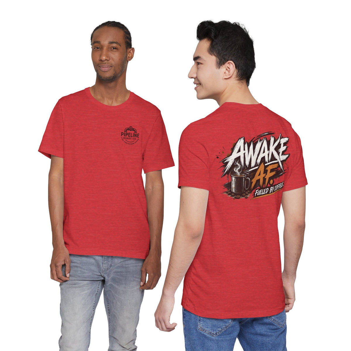 Awake AF Coffee Tee — "Fueled by Coffee" Graphic T-Shirt