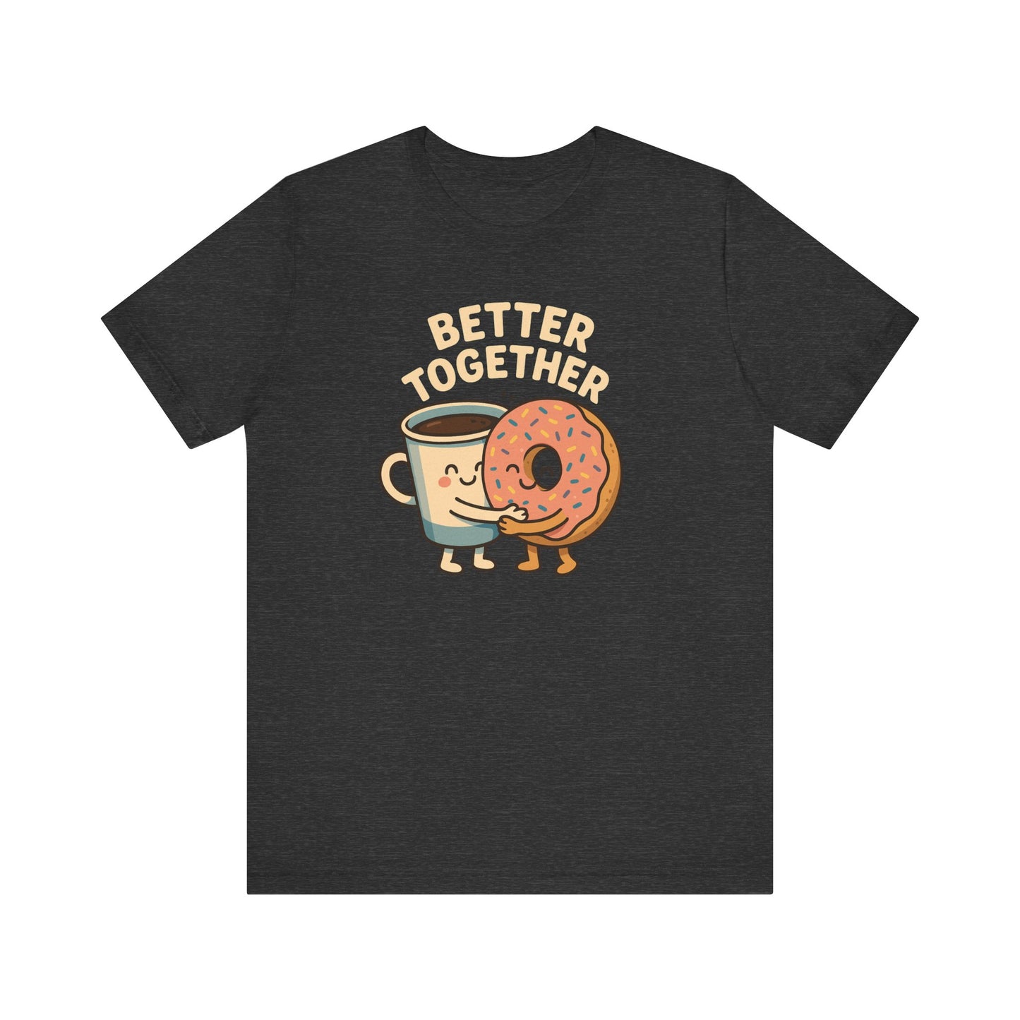 Cute Coffee and Donut Tee, Unisex Jersey Short Sleeve Tee, Funny Food Lover Shirt, Gift for Coffee Lovers, Cute Breakfast Apparel, [...]