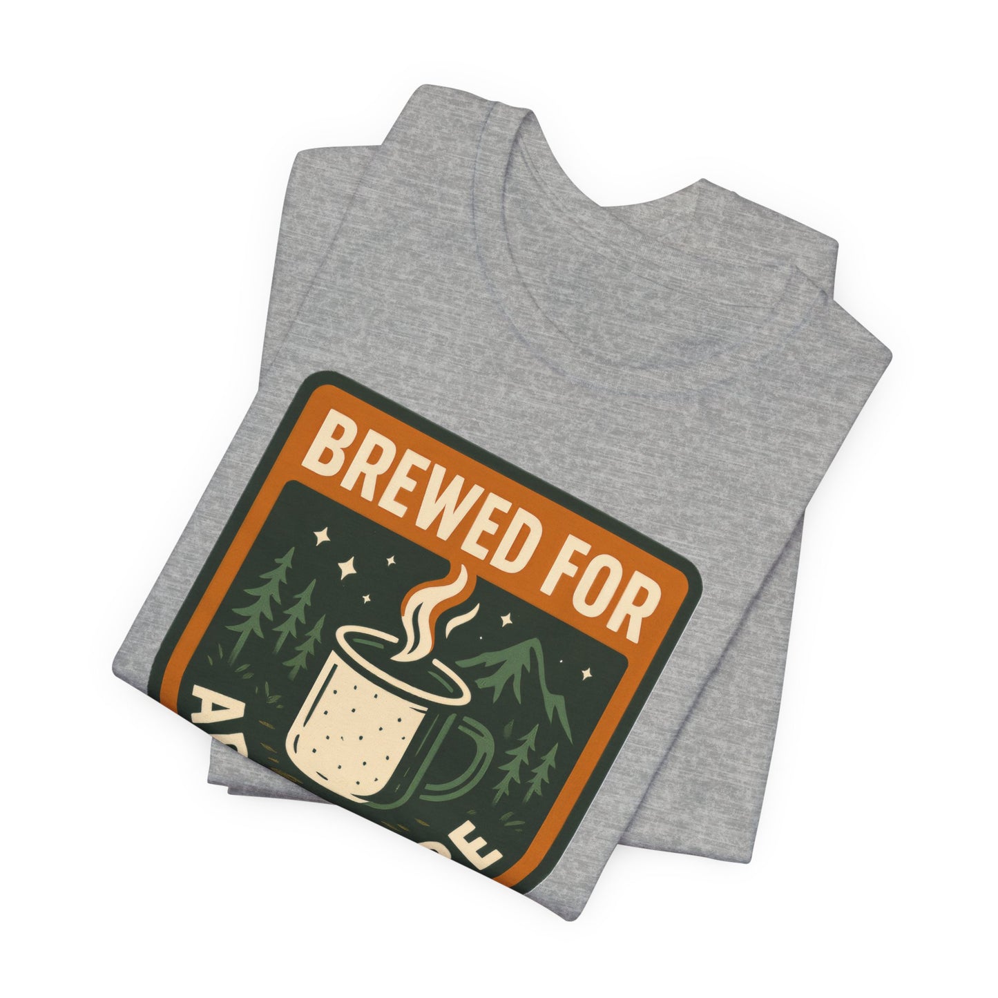 Adventure Brewed Graphic Tee - Perfect for Outdoors Lovers, Travel, Hiking, Camping, Gift for Adventurers