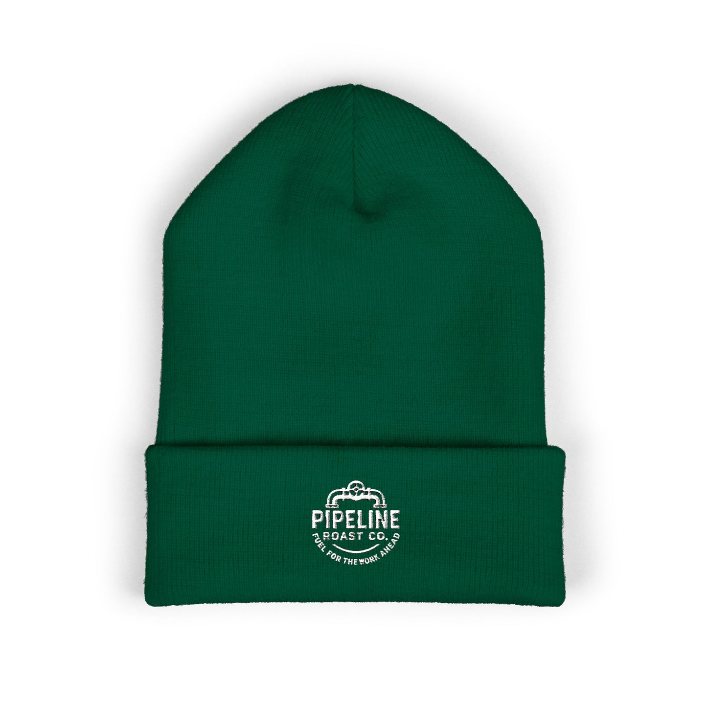 Pipeline Roast Co. Classic Cuffed Beanie – Warm Knit Hat with Embroidered Logo (Unisex)