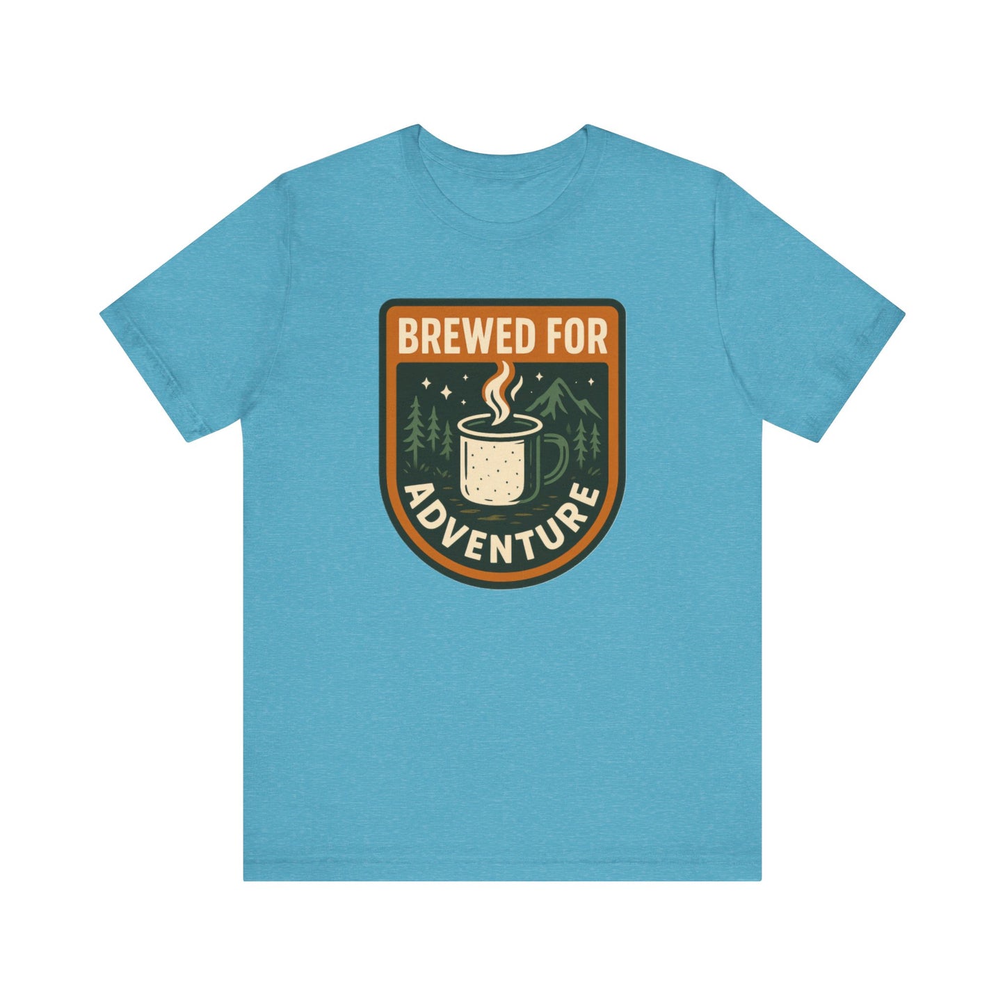 Adventure Brewed Graphic Tee - Perfect for Outdoors Lovers, Travel, Hiking, Camping, Gift for Adventurers