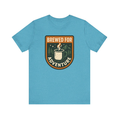 Adventure Brewed Graphic Tee - Perfect for Outdoors Lovers, Travel, Hiking, Camping, Gift for Adventurers